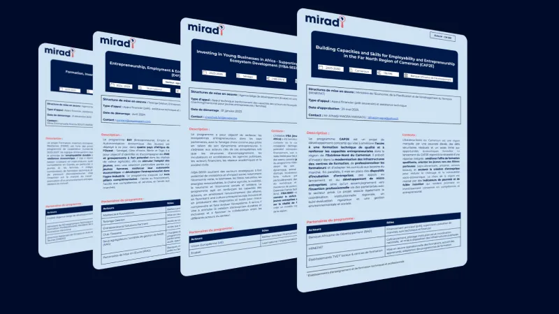 Unlimited downloads of detailed information sheets for each program