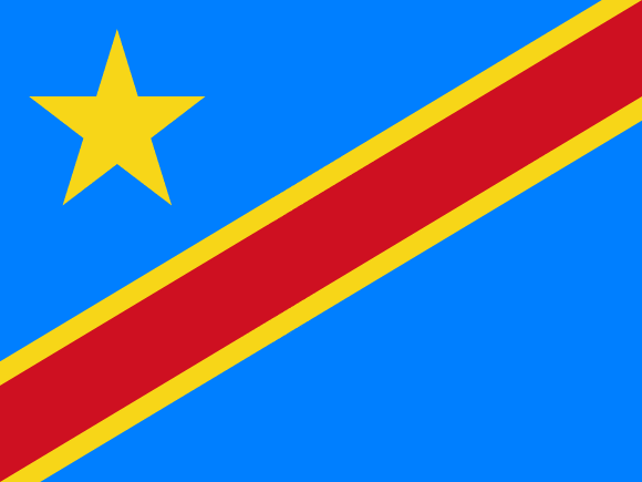 Flag Democratic Republic of the Congo